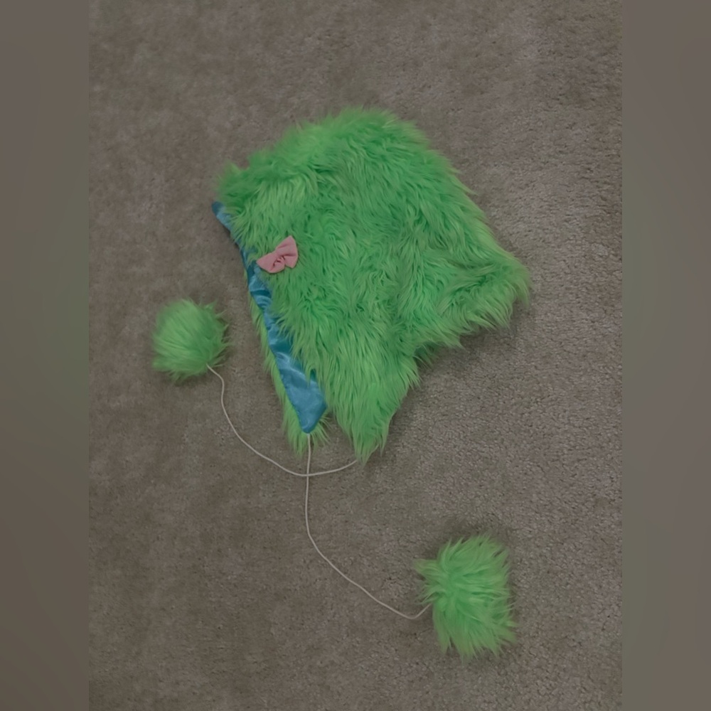 Handmade Neon Faux Fur Hoodie